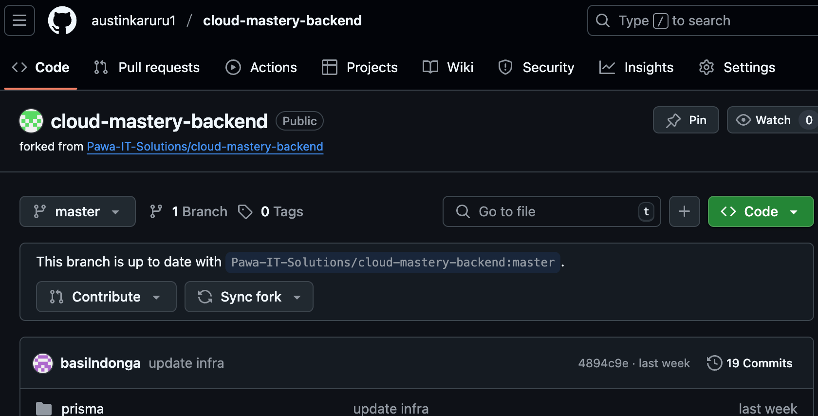 Forked Repository is Ready